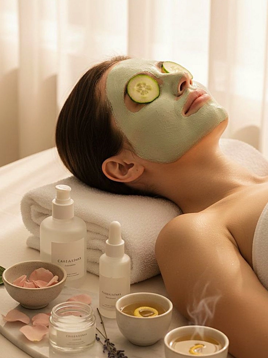 Facial and skin treatment at The Salon Vibe